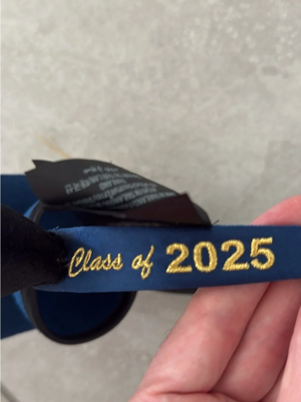 Disney Graduation Mickey Ears Headband - Blue and Black